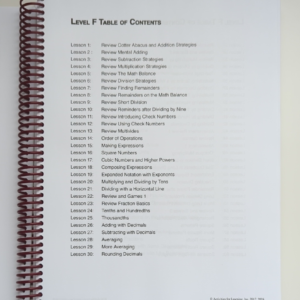 RightStart Math Level F Lessons (Second Edition) - Picture 3 of 10